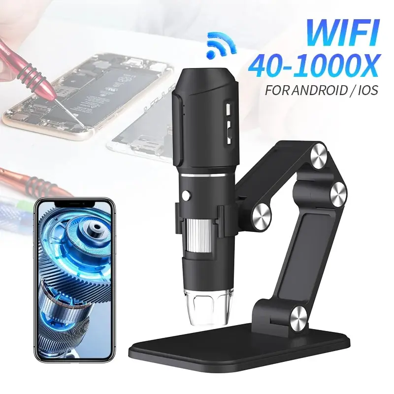 WiFi Microscope for iPhone Android PC 1000X USB Digital Microscope Wireless - £17.86 GBP