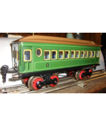 BING O GAUGE SPUR 0 TIN PLATE PASSENGER CAR  1920&#39;S 1ST/2ND CLASS INTERI... - $1,774.05 MXN