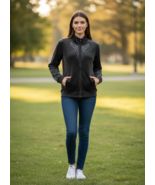 Basic Editions Women&#39;s Velour Sweater Size Small Black - $11.38