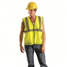 OCCUNOMIX High Visibility Vest: ANSI Class 2, U, 2XL/3XL, Lime, Polyeste... - £10.55 GBP