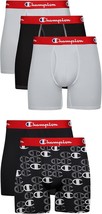 CHAMPION Underwear Boxer Briefs, Everyday Active,Lightweight Stretch 5PA... - $32.56