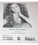 Alicia Minshew Autograph Reprint Photo 9x6 All My Children 2006 Tainted ... - £7.97 GBP