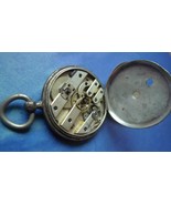 Antique NK Silver Swiss Pocket Watch Cylindre hallmark standing lion - £77.84 GBP