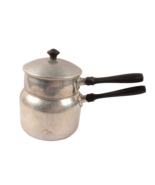 Vintage 1930s Mirro Double Boiler 2 Qt 3 Piece Bakelite Handles Estate F... - $23.36 CAD
