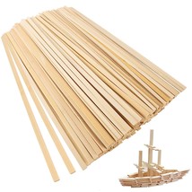 150 Pieces Natural Bamboo Sticks- Extra Long 15.7 Inch Wooden Crafts Sticks Stak - £26.58 GBP