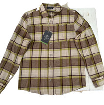 Alpine Design Flannel Shirt Mens Soft Brushed Flannel Plaid Long Sleeve Small - £10.41 GBP