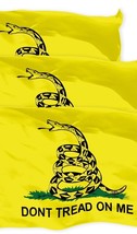 THREE-PACK 3&#39;x5&#39; ft Don&#39;t Tread on Me Gadsden Flag Tea Party, Brass Grommets USA - £19.30 GBP
