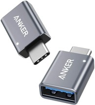 2 Pack Anker Type C Adapter USB-C to USB 3.0 Female Port Converter for MacBook - £19.74 GBP