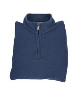 Van Heusen Men&#39;s 1-4-Zip Cotton Blend Sweater Blue Size L - $370.83 MXN
