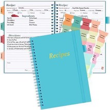 PECULA Recipe Book, Recipe Book to Write In Your Own Recipes, Blank Reci... - £13.75 GBP