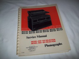 Vintage 1989 Printing Rockola Rock-Ola Model 459 &amp; 460 Jukebox Service M... - $24.74