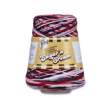 Spinrite Lily Sugar&#39;n Cream Yarn - Cones - Nautical - $42.35