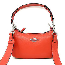 NWT Coach Leather Teri Shoulder Bag In Signature Canvas - £155.25 GBP