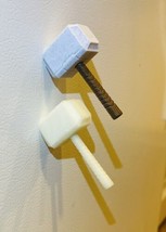 Thor&#39;s Hammer Mjolnir Fridge Magnet 3D Printed High Quality DIY Glow In ... - $9.49