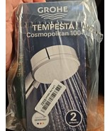 Tempesta 2-Spray 3.9 In. Single Wall Mount Handheld Rain Shower Head Chr... - $52.97 CAD