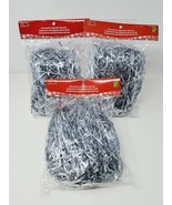 Christmas Tree Silver Tinsel 1oz Bags Lot (3) Angel Air NEW Decoration I... - £14.74 GBP