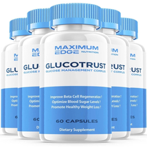 5-Pack Glucotrust Capsules Blood Sugar Support Supplement- 300 Capsules - £76.32 GBP