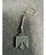 Vintage Keychain THUNDERBIRD Key Ring Metal Fob Phoenix Bird Native Amer... - $7.92