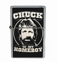 Chuck Is My Homeboy Rs1 Flip Top Dual Torch Lighter Wind Resistant - £13.19 GBP