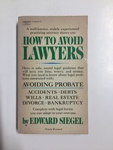 How To Avoid Lawyers by Edward Siegel 1971 Paperback - £3.05 GBP