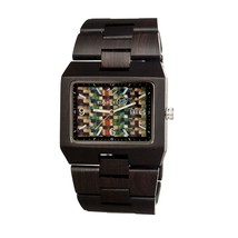 NEW Earth EW1206 Unisex Rhizomes Eco-Friendly Multi-Color/Dark Brown Wood Watch - £32.66 GBP