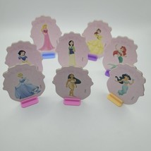 Disney Monopoly Junior Princess Replacement Pieces Tokens Cupcake Topper 8 Piece - £6.89 GBP