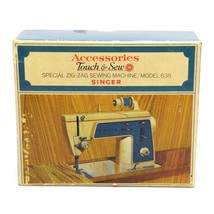 Vintage Singer Model 638 Touch & Sew Zig Zag Sewing Machine Accessories & Box - $17.31