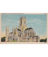 Cathedral of St. John the Divine New York City NY 1949 Postcard to Cleve... - $2.96