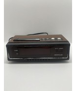 Vintage 1981 Westclox 22636 Digital Alarm Clock Woodgrain TESTED - $11.35