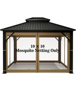 Hugline 10&#39; X 10&#39; Outdoor Mesh Netting Screen 4-Panel Sidewall Curtain With - $1,359.41 MXN