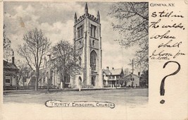 Geneva New York ~ Trinità Episcopale Chiesa ~1905 Foto Cartolina - £8.24 GBP