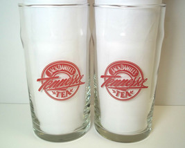Jack Daniel&#39;s Tennessee Tea glasses x 2 Libbey Red logo &amp; recipe 12 oz - £9.84 GBP
