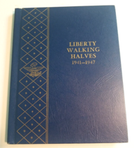 Empty Whitman 1941-1947 Walking Liberty Half Dollars Coin Album 9424 - £15.47 GBP