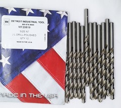 Detroit Industrial Tool N7 Job Length Polished Drill Bit Pack of 12 MF20819 - £15.68 GBP