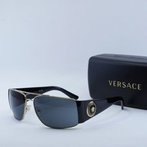 VERSACE VE2163 100287 Gold/Black/Grey 63mm 63-15-135 Sunglasses New Authentic - £143.17 GBP