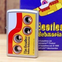 Rare Retired Beatles Yellow Submarine Portholes Zippo Lighter In Tin W/S... - £70.99 GBP
