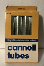 Vintage Rowoco Cannoli Tubes in Original Box with Recipe on Back  #1204 - $19.75