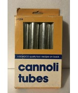 Vintage Rowoco Cannoli Tubes in Original Box with Recipe on Back  #1204 - £15.73 GBP