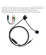 Replacement for Bose QC35ii QC35 Cable,Boom Microphone Gaming Cable with... - $400.45 MXN