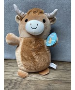 NWT Squishmallows Kellytoy Plush Hug Mees Wilfred the Highland Cow 10&quot; K... - $29.69