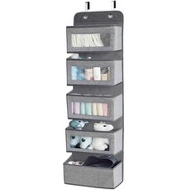 Over The Door Hanging Organizer Storage With 5 Large Pockets,Wall Mount ... - £27.26 GBP