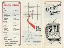 Ohio Railway Museum Brochure Worthington Ohio - $11.88