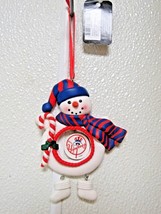 MLB New York Yankees Clay Dough Snowman Christmas Ornament Team Sports America - £10.22 GBP