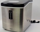 *L) Newair AI-100SS 28lb Countertop Portable Stainless Steel and Black I... - $148.49