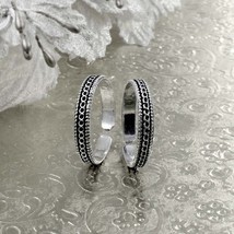 Süß Echtes Sterling Silber Antik Veredlung Fuß Band Zehen Daumen Ringe Paar - £28.80 GBP