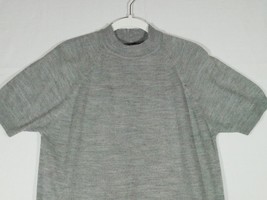 Designers Originals Sweater Gray Acrylic Women Large Short Sleeve Knit B... - £11.78 GBP
