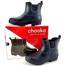 CHOOKA Rain Boots Chelsea 10 Duck Outdoor Faux Fur Shoes Waterproof Ankle Bootie - £33.63 GBP