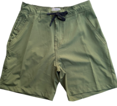 Trunks Surf &amp; Swim Co Mens Multi Purpose Short 6.5 in sz S Army Green Ja... - $11.69