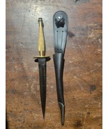 J.NOWILL &amp; SONS J.ADAMS Sheffield England Gold/Silver FS COMMANDO Knife - $148.49