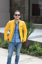 New Men&#39;s Biker Cafe Racer Motorcycle Genuine Leather Jacket - XS S M XL... - $64.34+